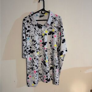 Sunday Swagger Splatter Polo Shirt